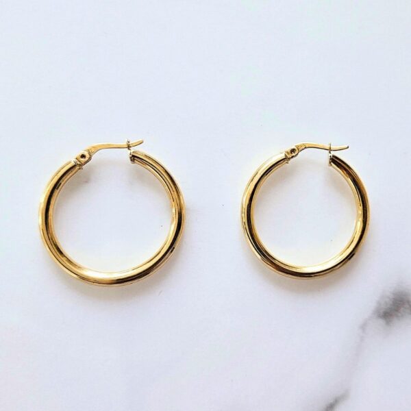 Argollas grandes lisas - Image 3