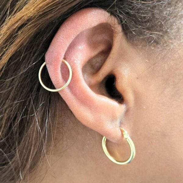 Argollas grandes lisas - Image 5