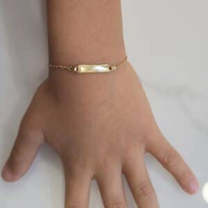 Pulsera ninos placa lisa