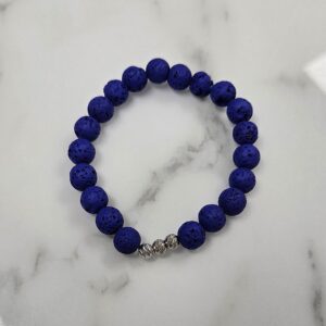Pulsera Elastica piedra azul