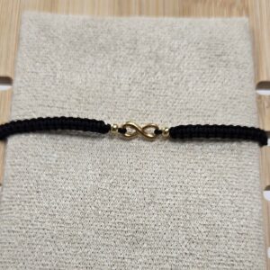 Pulsera Hilo Negro Infinito 2 Balines
